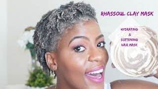 Rhassoul Clay Mask  Moroccan Clay Repairing Mask  Natural 4C Hair South African Hair Blogger [upl. by Nonnac]