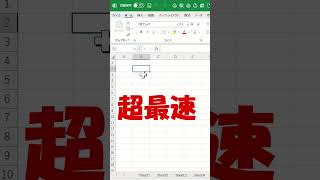 エクセル超最速 エクセルshorts [upl. by Llerrac]