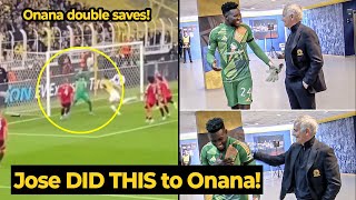 Mourinho PRAISED Andre Onana after made CRAZY DOUBLE SAVE against Fenerbahce  Man Utd News [upl. by Harlin]