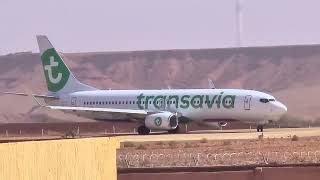 Décollage avion Transavia 7388K5 à laéroport de Ouarzazate FHUYV [upl. by Zoilla304]