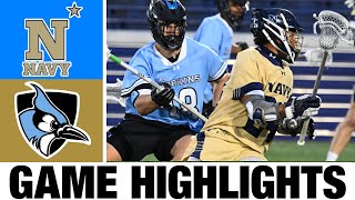 7 Johns Hopkins vs Navy Lacrosse Highlights  2024 College Lacrosse  NCAA Lacrosse [upl. by Dahle]