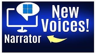 New Natural Voices For Narrator  Microsoft Windows Screen Reader [upl. by Bert]