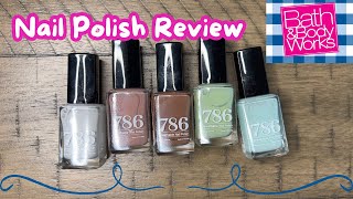 Bath and Body Works 786 Nail Polish Review [upl. by Bobbee572]