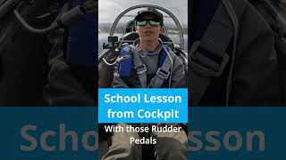 Glider  Soaring  Segelfliegen School Lesson from the Cockpit  How to stear a plane  glider [upl. by Ydna]