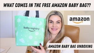 AMAZON BABY WELCOME KIT UNBOXING  Amazon Free Baby Registry Bag  Get Free Baby Stuff [upl. by Hervey]