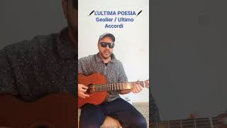 GEOLIER e ULTIMO  LULTIMA POESIA Accordi chitarra [upl. by Aiciram130]