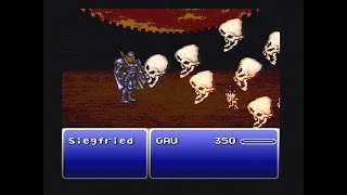 SNES Final Fantasy IIIVI  NMLLG 139 The Impossible Battle Gau vs Siegfried [upl. by Benia]