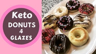 Keto Donuts  Low Carb  4 Glazes [upl. by Kir923]