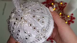 DIY Silver Christmas Tree Ball [upl. by Chak]