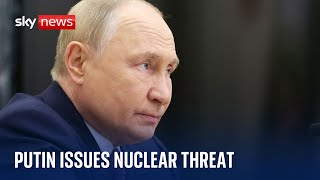 Putin threatens to use nuclear weapons on West if Russia is attacked  Ukraine war [upl. by Nageet]