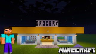 MInecraft How to Build a Grocery Store [upl. by Ananna259]