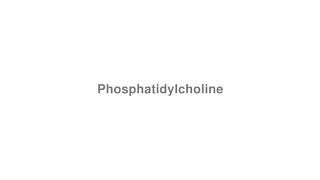 How to Pronounce quotPhosphatidylcholinequot [upl. by Evers]