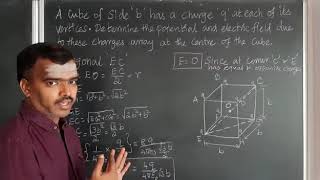 Class 12  PHYSICS  Ch2 Cube of side bpotentialElectric fieldcentre of a cubeBBE Qno 13 [upl. by Gerhardine]