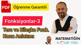 Fonksiyonlar3  Ters Fonksiyon ve Bileşke Fonksiyon  Öğrenme Garantili [upl. by Bedell538]