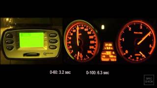 BMW X6 40d E71 0100 racelogic acceleration 402m [upl. by Attenehs]