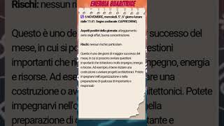 PREVISIONE ASTROLOGICA GIORNALIERA 6 NOVEMBRE [upl. by Eeslek]