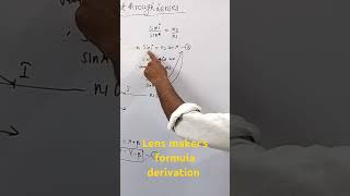 Lens makers formula derivation [upl. by Placidia]