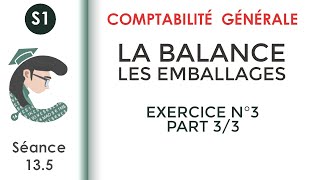 Les Emballages Exercice corrigé N°3 33 Comptabilitégénérale1 [upl. by Goer]