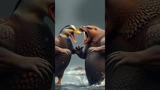 Duck Vs walrus Animals Fusion animals hybridanimals lion edit shortvideo shortsfeed shorts [upl. by Walling947]