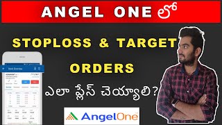 How to place stop loss and target order in angelone in telugu [upl. by Nhguavoj676]