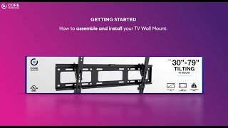 Core Innovations Tilting TV Mount CWM790TL  Easy Installation [upl. by Allebasi]