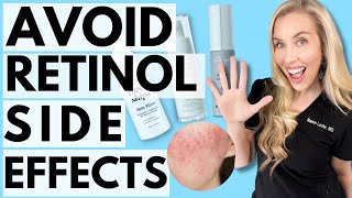 Avoid Retinol Side Effects  Fast 5 Retinoid Tips by The Budget Dermatologist [upl. by Ynoyrb816]