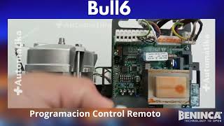 Programacion Control Remoto Beninca Bull6 [upl. by Aracot]