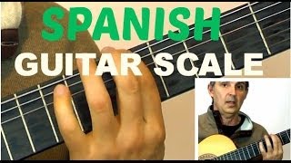 How to Play a Spanish Guitar Scale For Improvising  Learn This Easy Am Harmonic Scale [upl. by Sukram]