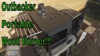 Portable Wood Stove  Outbacker Mini Wood Burner  Camper Van  Tent  Shed [upl. by Lavinie]