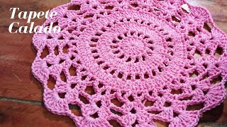 Centro de Mesa o Tapete Calado en Crochet  Paso a Paso [upl. by Leind632]