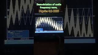 Demonstration of Demodulation of audio frequency wave Physics lab BHU❤ amplitudemodulation [upl. by Lipman]