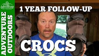 Crocs Swiftwater Sandals Shoes  1 Year Followup Review [upl. by Ithnan]