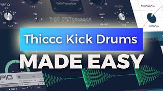 Making Thiccc Kick Drums 🍑  A Sound Design Tutorial feat denise Sub Generator [upl. by Nnylimaj8]