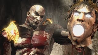 God of War 3  Kratos Rips Off Helios Head [upl. by Ettenrahc851]