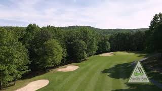 Massanutten Resort Mountain Greens Hole 10 Aerial View [upl. by Akyeluz838]