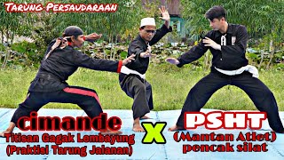 Pertarungan Persaudaraan Antara PSHT dan Cimande Titisan Gagak Lembayung  Tarung Jalanan vs Atlet [upl. by Yahsed125]