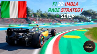 F1 22  IMOLA HOTLAP  RACE STRATEGY  SETUP [upl. by Hollah896]