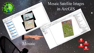 How to mosaic landsat 8 images in ArcGIS  image mosaicking  landsat image mosaicking [upl. by Siderf118]