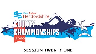 Swim England Hertfordshire County Championships 2020  Session 21 [upl. by Stasny]