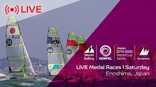 LIVE  Medal Races  Hempel World Cup Series Enoshima 2019  Saturday 31st August [upl. by Anilegna]