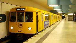 Ausfahrt von einer UBahn des Typs D im Nauener Platz 720pHD [upl. by Yvon]