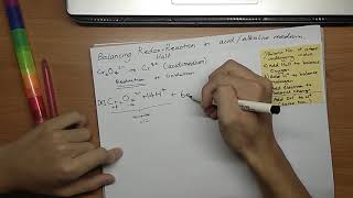 Redox Half Equation Example 2 Cr2O7 2 to Cr3 [upl. by Noillimaxam]