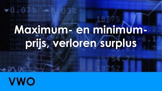 Maximum en minimumprijs verloren surplus  Economie voor vwo  Marktresultaat en Overheidsinvloed [upl. by Kester338]