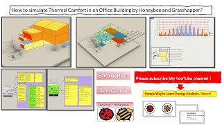 PART 1 Ladybug Tools 14 How to simulate Thermal Comfort in an Office Building by Honeybee [upl. by Roana]