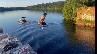 Cliff Jumping in Rhode Island [upl. by Leirea]