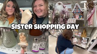 Christmas shopping amp thrifting with my sister Homesense thrift Home Depot and Michael’s haul [upl. by Akelam]