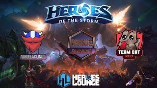 HOTS Heroes Lounge Div 2  Norweaklings vs Team Cat Red [upl. by Ennayd]