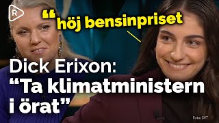 Klimatministern väljer höjt bensinpris framför sänkt bensinpris  Dick Erixons hårda sågning [upl. by Lemak]