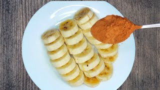 Cocoa powder with banana see a marvelous result Easy amp delicious recipe 💗🙂 [upl. by Parnas]