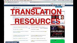 Some Translation Resources  Websites that help you translate [upl. by Avle]